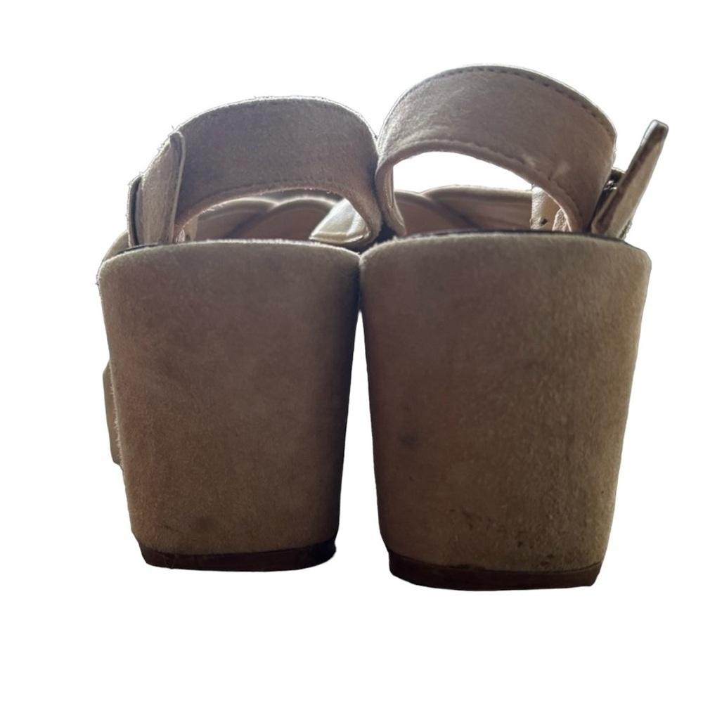 J. Crew Marcie suede sling back wedge sandals women’s size 7 1/2 - Picture 5 of 6